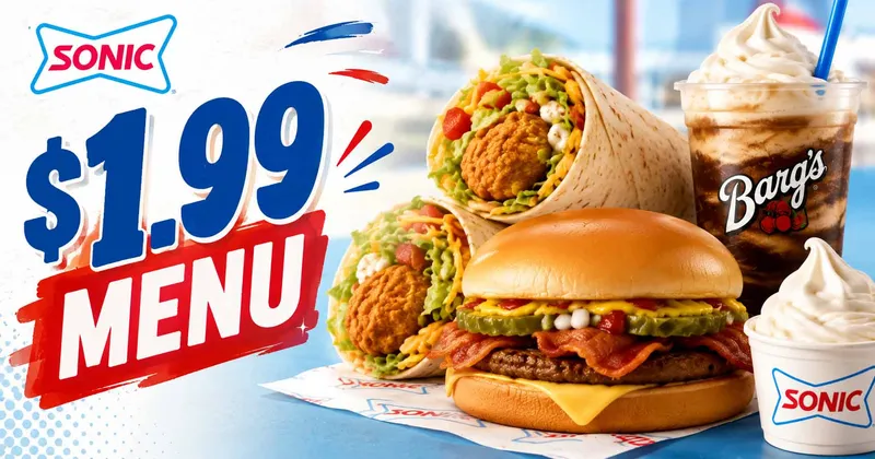 Sonic: $1.99 Menu