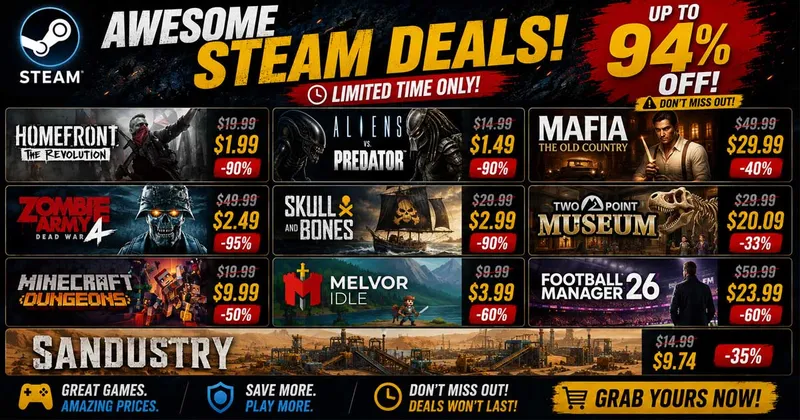 Steam Game: Discount recommendations for August 19th