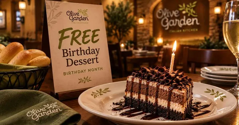 Olive Garden: FREE Birthday Dessert (Birthday Month)