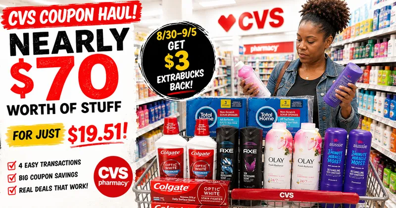 CVS: Nearly $70 Worth of Stuff for Just $19.51 (8/30–9/5)