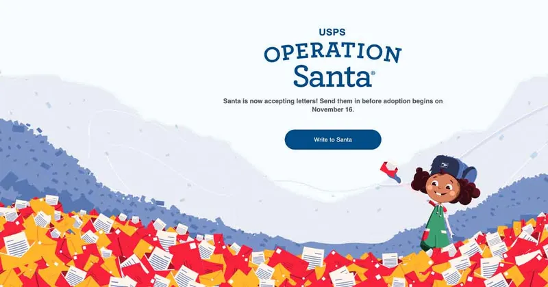 USPS Operation Santa 2026: Write a Letter, Get Free Gifts