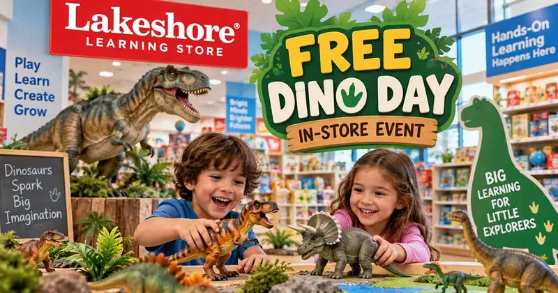 How to Join the Lakeshore Learning Free Dino Day In-Store Event