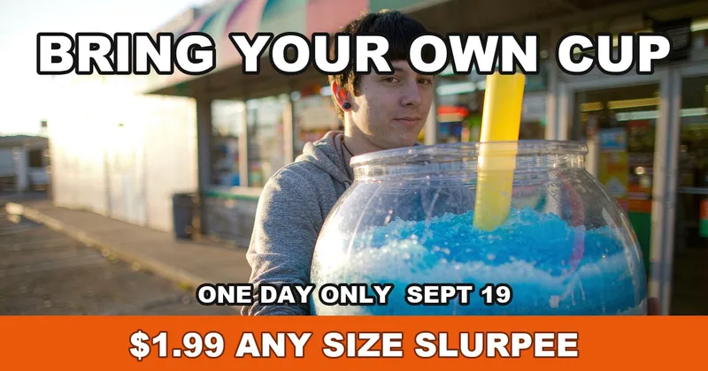 How to Get a $1.99 Any-Size Slurpee on 7-Eleven Bring Your Own Cup Day