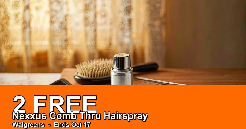 2 FREE Nexxus Comb Thru Hairsprays at Walgreens (Ends Oct 17)