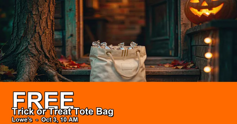 FREE Lowe's Trick or Treat Tote Bag for Rewards Members (Oct 3)