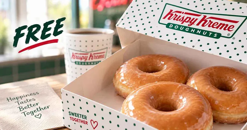 Krispy Kreme: FREE 3 Original Glazed Doughnuts With $15 Purchase