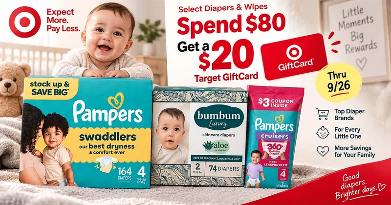 Parents and Guardians, Don’t Miss This Target Diaper Deal