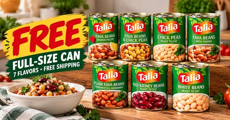 Free Full-Size Can of Beans From Talia Foods - 7 Flavors, Free Shipping