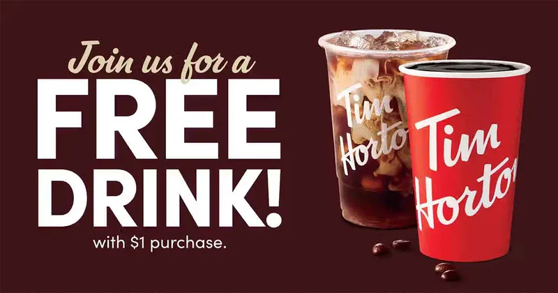 Tim Hortons Free Coffee Today: Any Size Hot or Iced, No Purchase Required