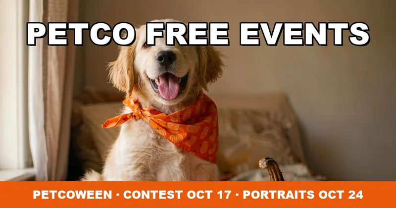 Petco Free October Events: Petcoween Costume Contest, Free Samples and Trick-or-Treat Treats