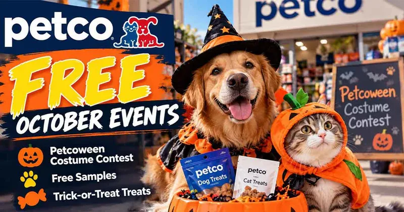 Petco Free October Events: Petcoween Costume Contest, Free Samples and Trick-or-Treat Treats