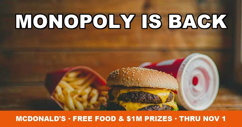 McDonald's Monopoly 2026: Free Food, Prizes and How to Play