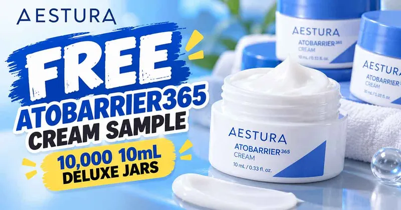 Free AESTURA ATOBARRIER365 Cream Sample: 10,000 10mL Deluxe Jars