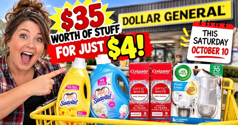 Dollar General Deal: Get $35 Worth of Stuff for Just $4 This Saturday!