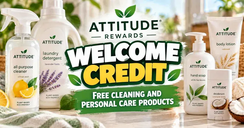 ATTITUDE Rewards Welcome Credit: Free Cleaning and Personal Care Products