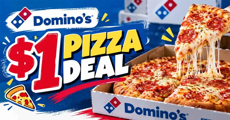 Domino's $1 Pizza Deal: Get a 3-Topping Domino for Just $1 Through October 18