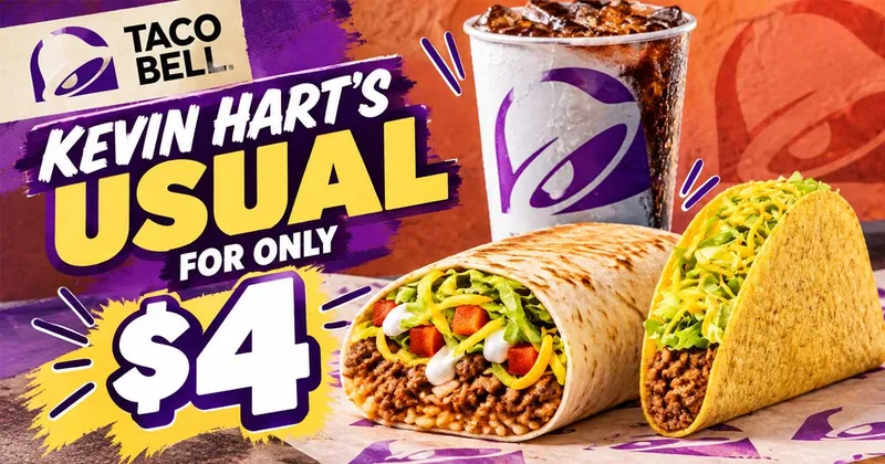 Taco Bell: Kevin Hart’s Usual for Just $4