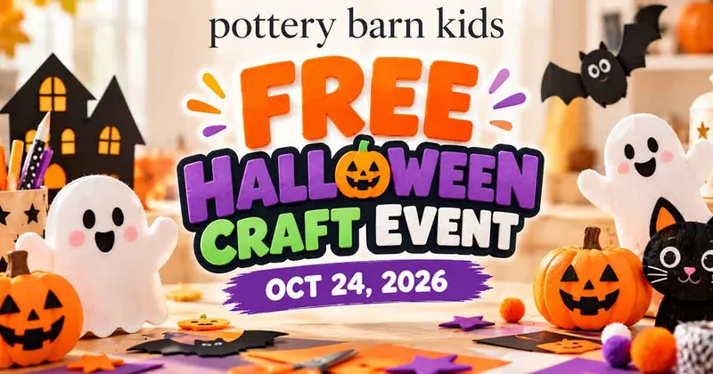Pottery Barn Kids Free Halloween Craft Event (Oct 24, 2026)