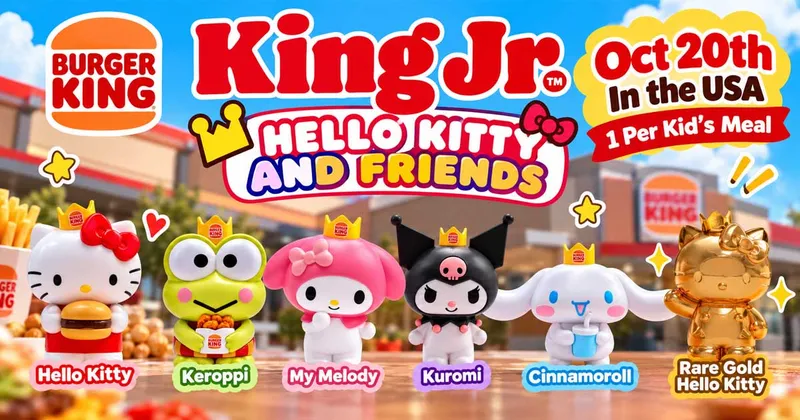 Burger King: Hello Kitty & Friends King Jr. Meal Toys