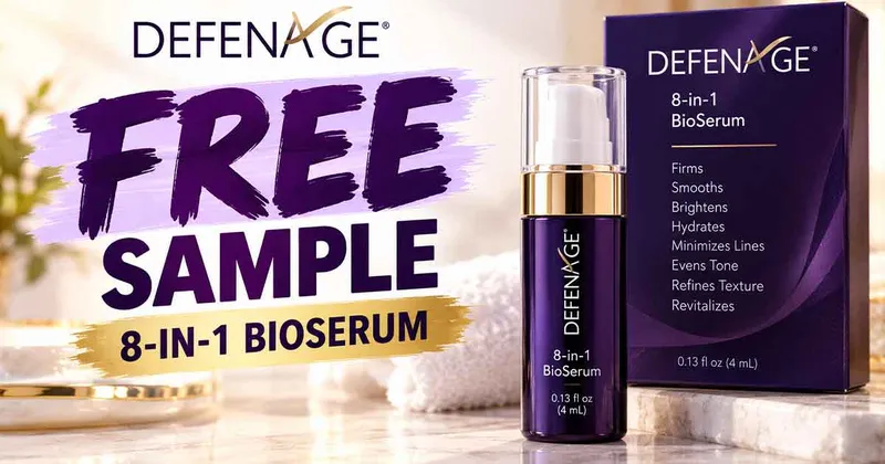DefenAge Free 8-in-1 BioSerum Sample: 0.13 fl oz Mailed Free for New USA Customers