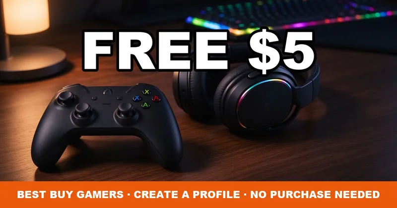 Best Buy Free $5 Gamers Reward: Create a Profile (2026)