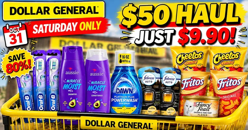 🔥 $50 Worth of Stuff at Dollar General for Just $9.90!