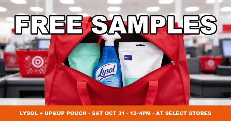 Target Free Lysol Pouch Oct 31: In-Store Sample Event 12-4PM