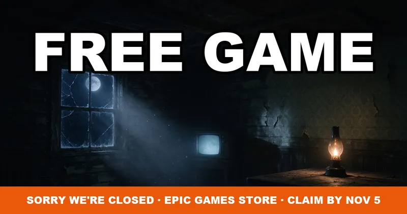 Free Sorry We're Closed on Epic Games Store (Ends Nov 6)