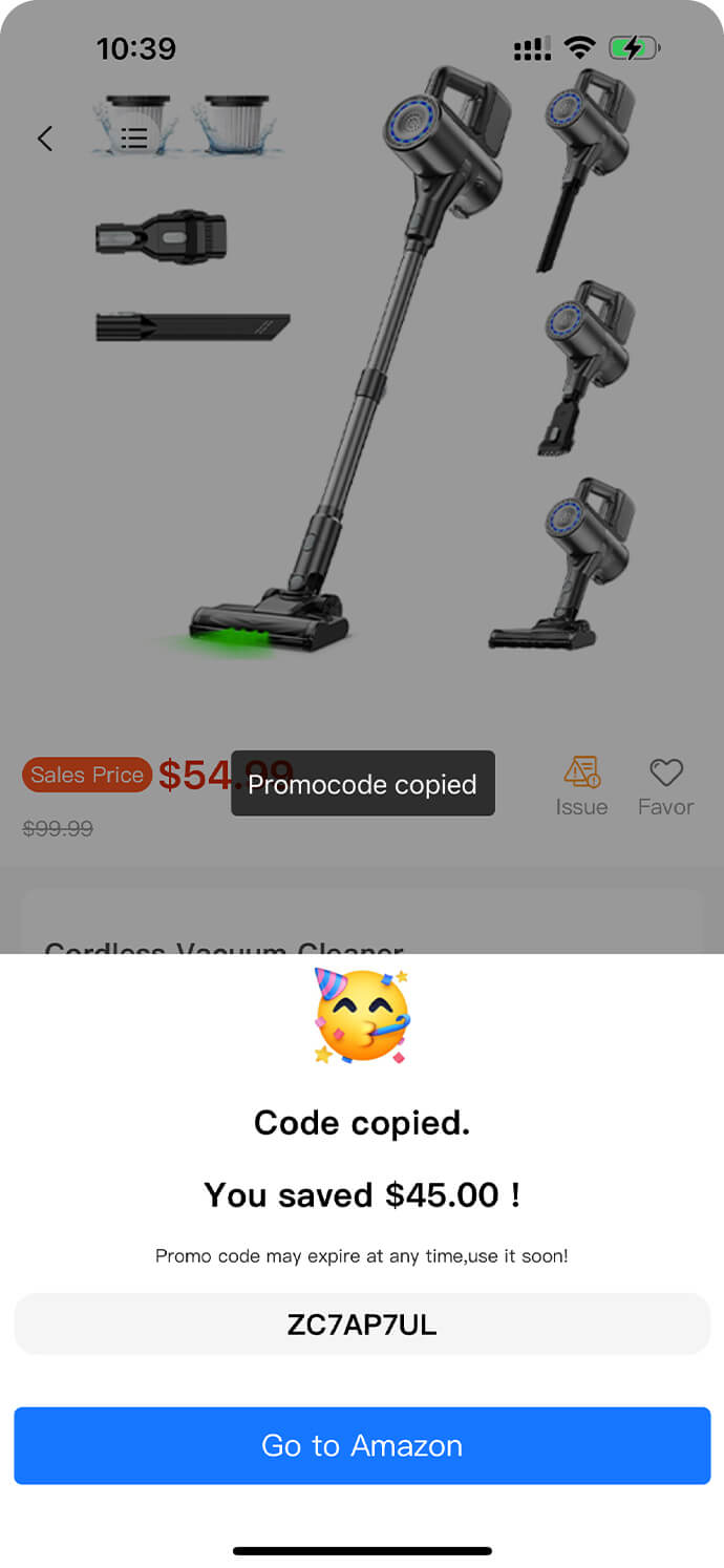 DealHurryUp Promo Code Page