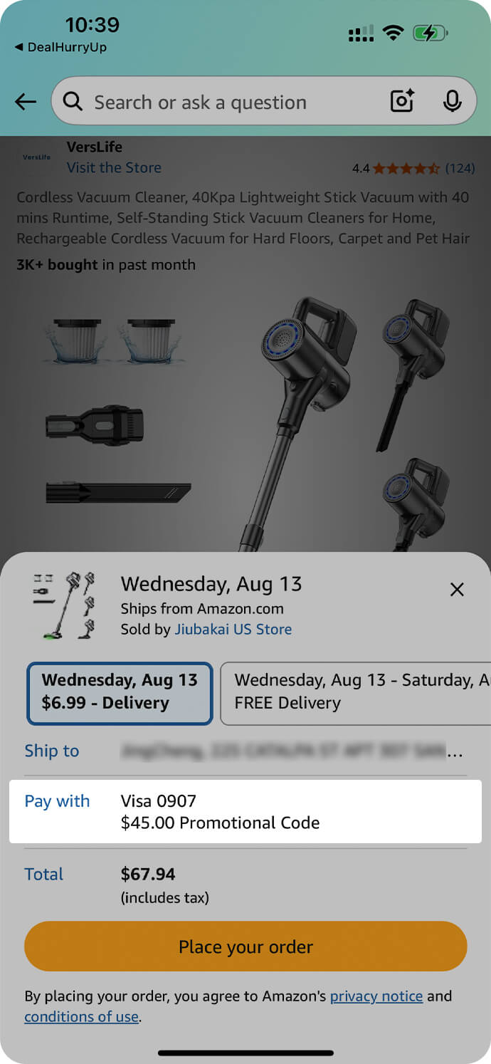 Enter Promo Code