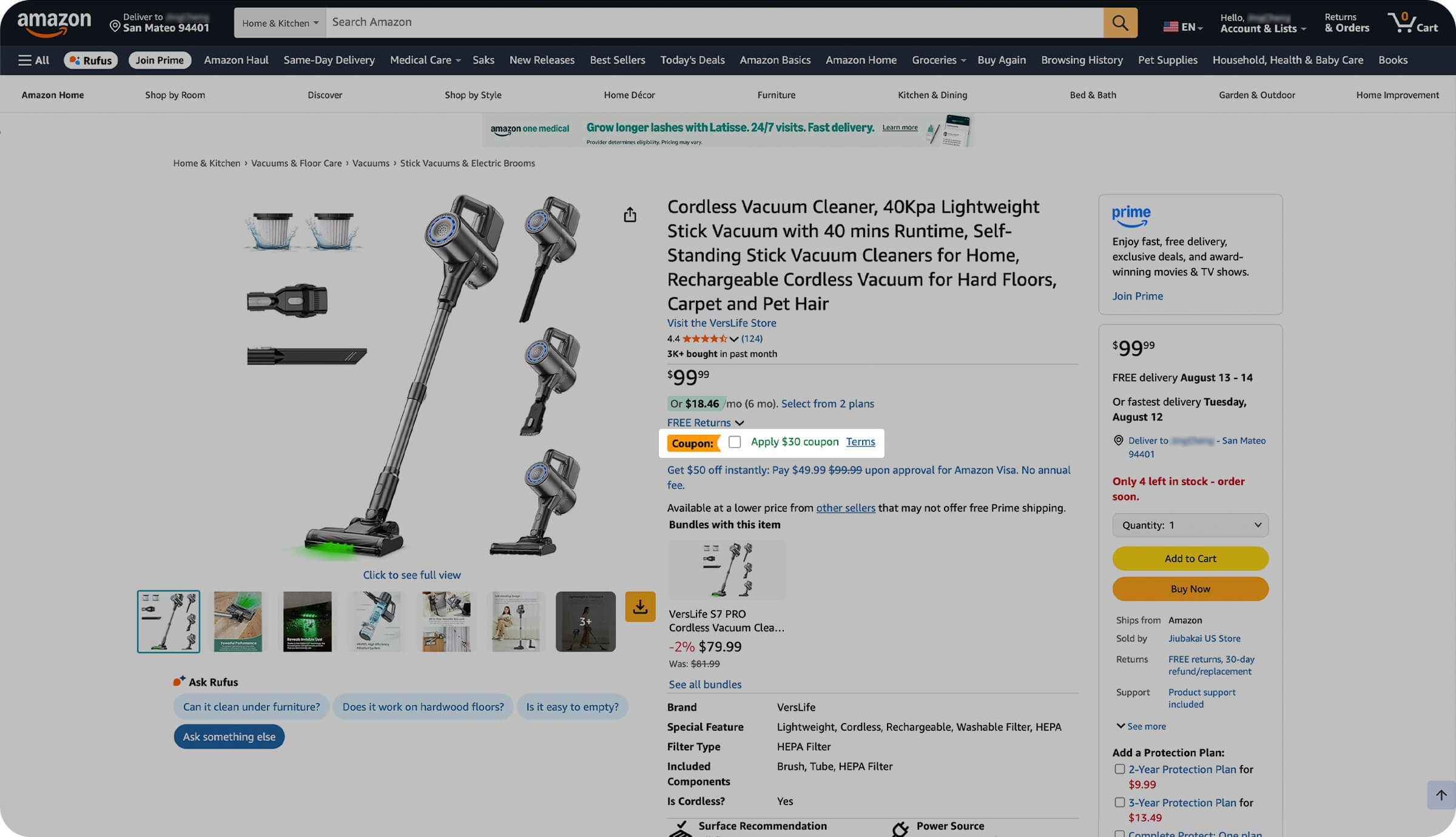 Amazon Product Discount Page