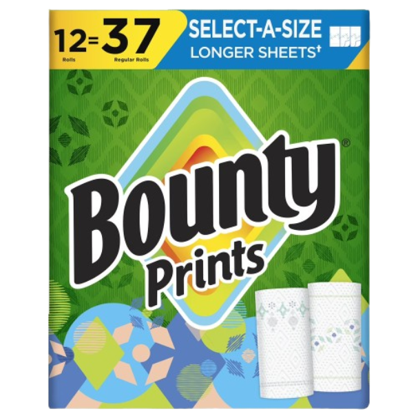 13.Bounty Prints Select-A-Size 2-Ply Paper Towels, 12 Rolls, 128 sheets-roll.png
