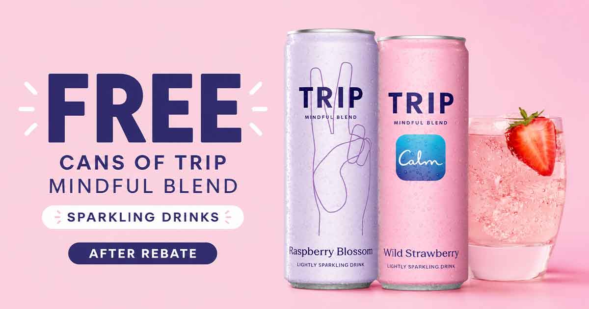 Free TRIP Sparkling Drinks via Rebate