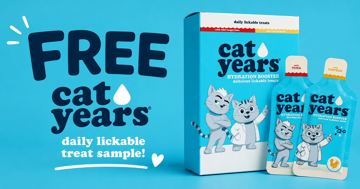 FREE Cat Years Lickable Treat Sample