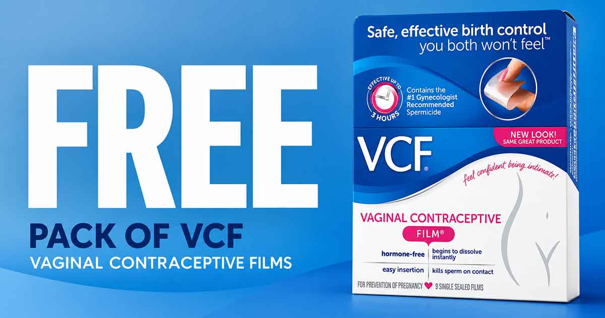 FREE VCF Vaginal Contraceptive Film Sample