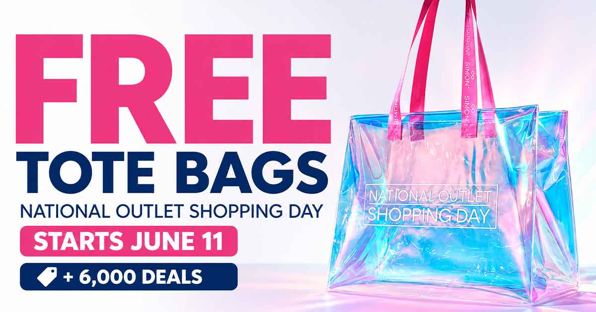 National Outlet Shopping Day Starts June 11: Free Tote Bags + 6,000 Deals