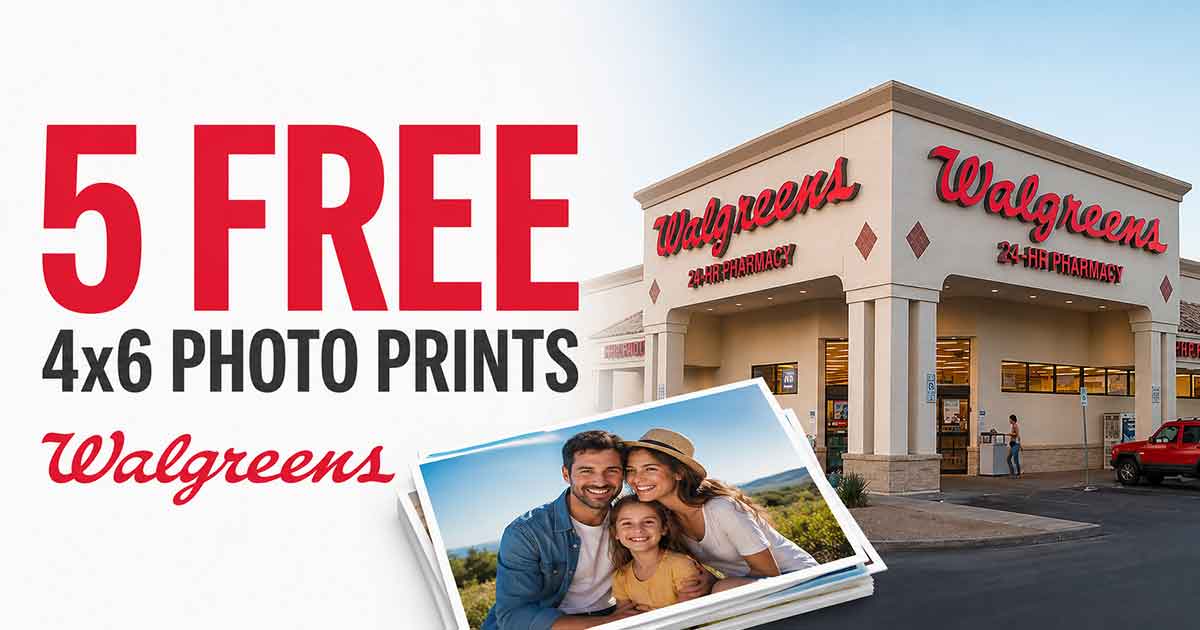 5 FREE 4x6 Photo Prints at Walgreens