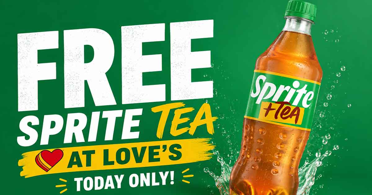 Free Sprite Tea at Love’s – Today Only!