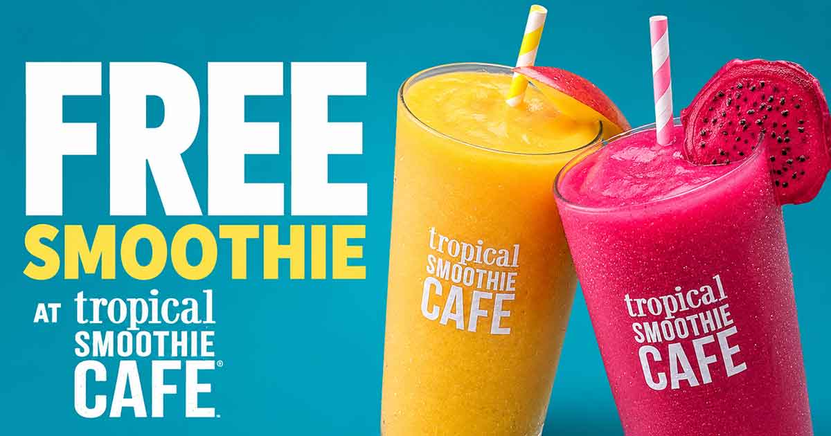 FREE Smoothie at Tropical Smoothie Cafe (June 21)