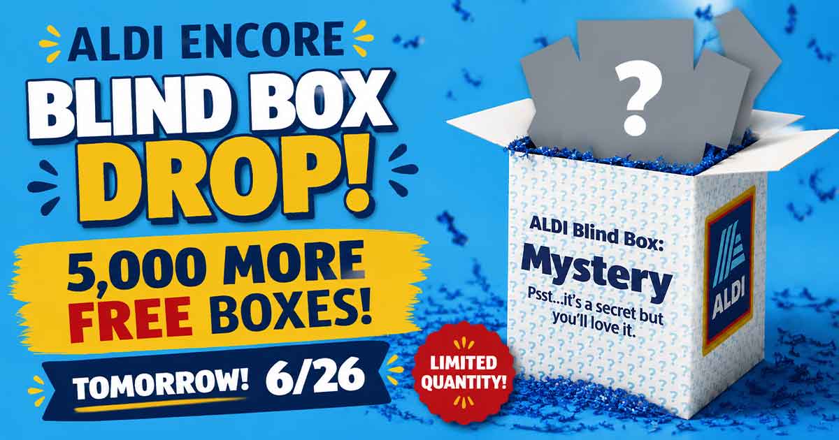 ALDI Encore Blind Box Drop – 5,000 More Free Boxes Tomorrow (6/26)