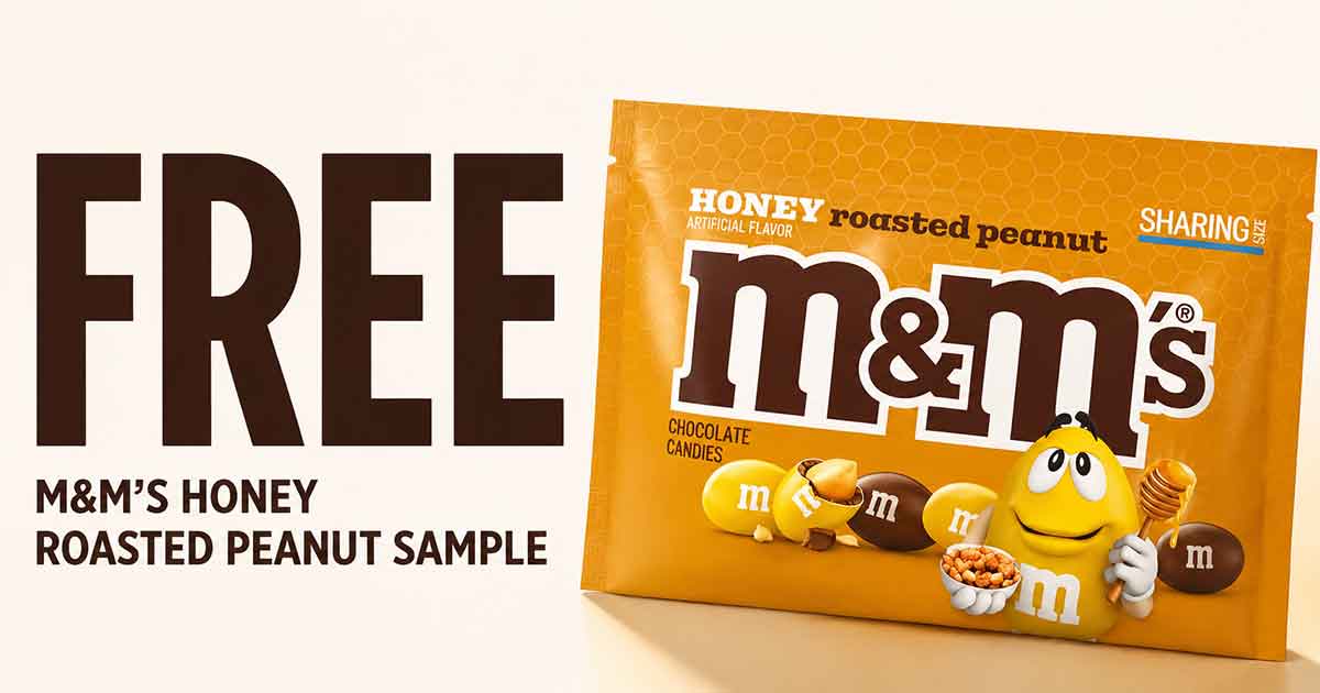 GO! Free Sample of New M&M’S Honey Roasted Peanut Candy