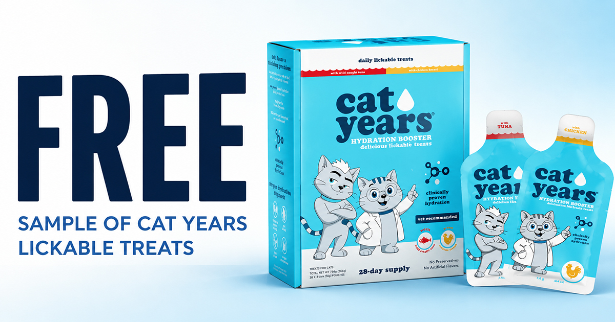 FREE Sample of Cat Years Lickable Treats