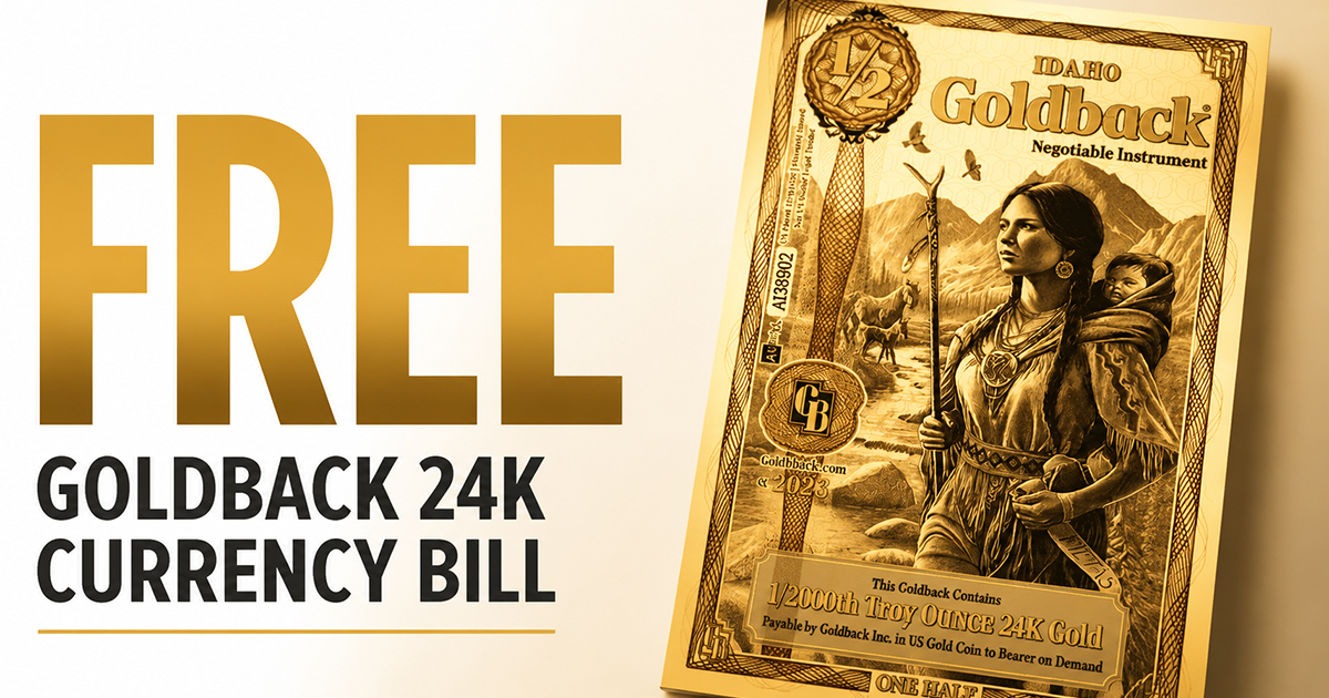 FREE Goldback 24K Currency Bill