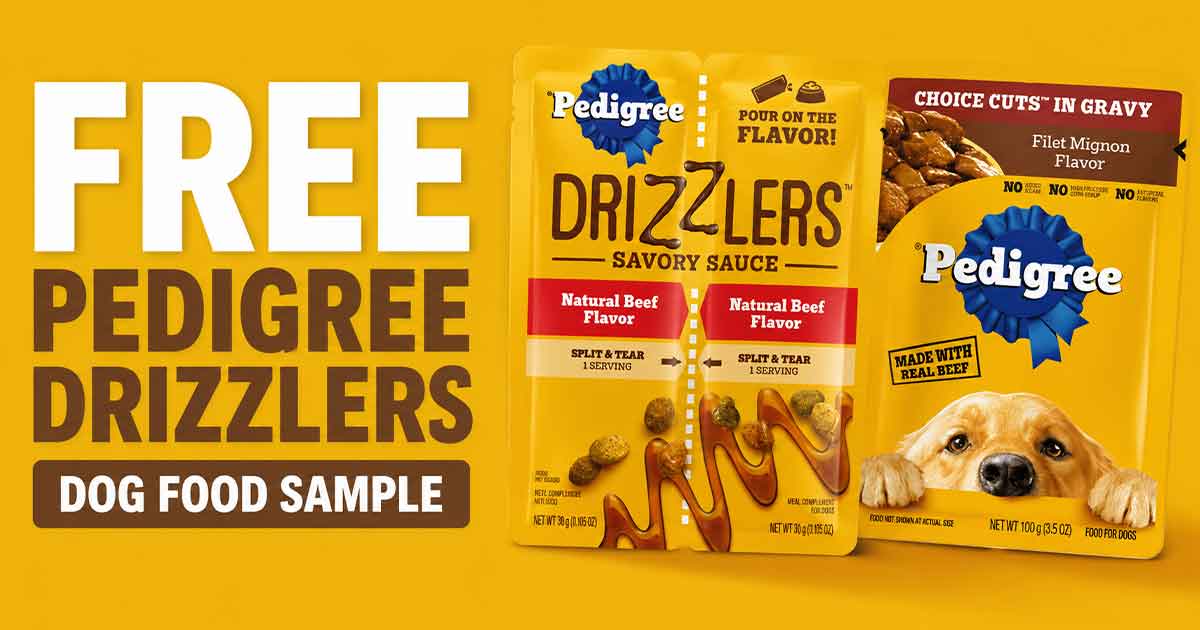 FREE Pedigree Drizzlers Dog Food Sample