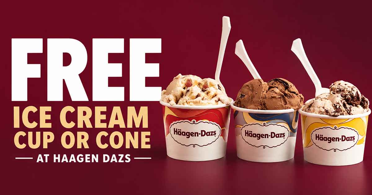 FREE Ice Cream Cup or Cone at Häagen-Dazs