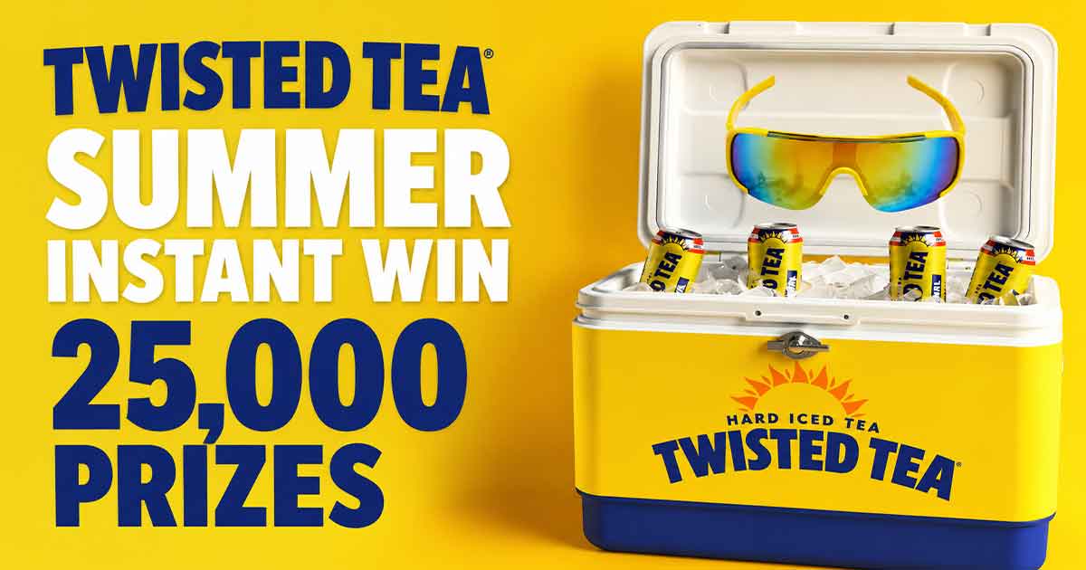 Twisted Tea Summer Instant Win: 25,000 Prizes
