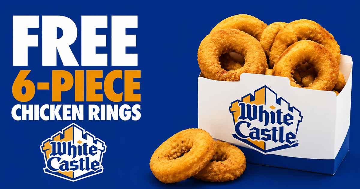 FREE White Castle 6-Piece Chicken Rings