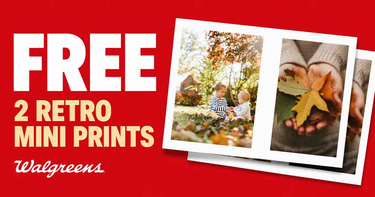 Walgreens 2 Free Retro Mini Prints