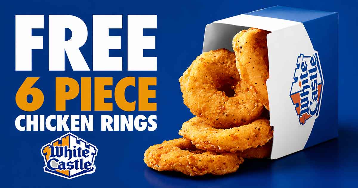 FREE 6 Piece Chicken Rings at White Castle