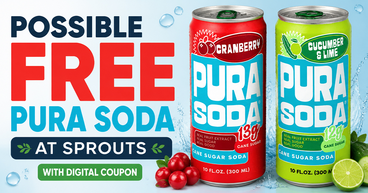 Possible FREE Pura Soda at Sprouts w/ Digital Coupon